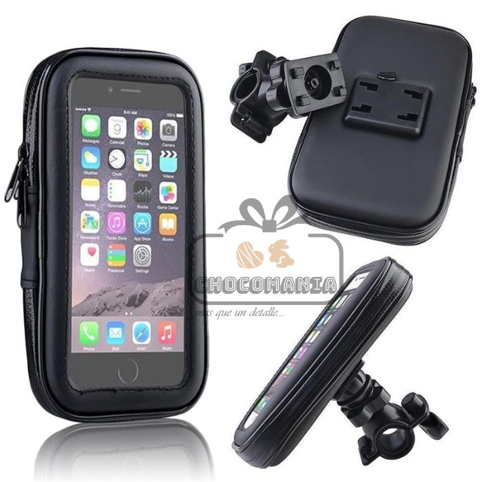 ESTUCHE PARA CELULAR MONTAJE MOTO/BICICLETA HASTA 6,2 PULGADAS - CHOCOMANIA