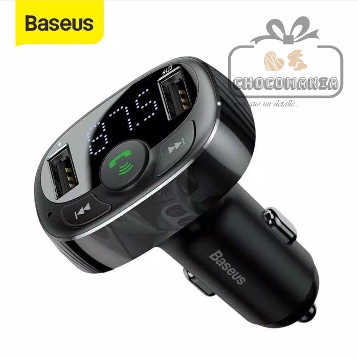 BASEUS TRANSMISOR FM / MP3 / TF CARD PARA AUTO CCTM-01 - CHOCOMANIA